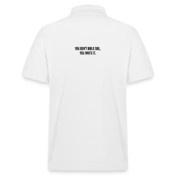 Soil 2 - Stanley/Stella Unisex Organic Polo Shirt PREPSTER - white - Back - Andy (188cm)