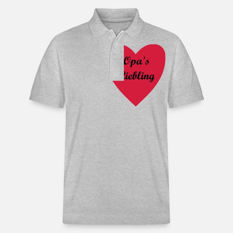 Opa's Liebling - Stanley/Stella Unisex Bio-Poloshirt PREPSTER - Grau meliert