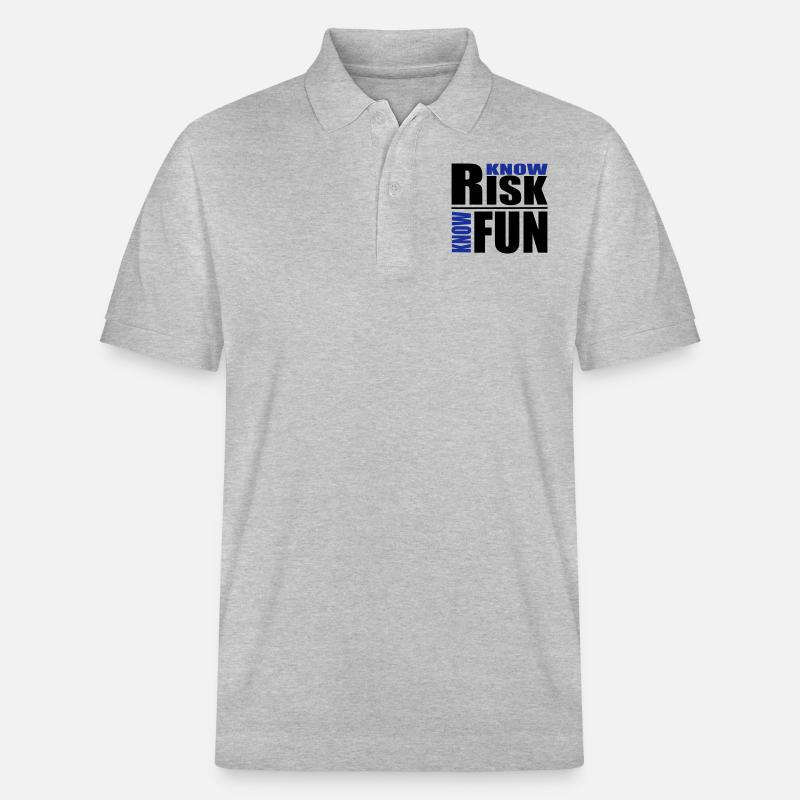 know risk - know fun - Stanley/Stella Unisex Bio-Poloshirt PREPSTER - Grau meliert