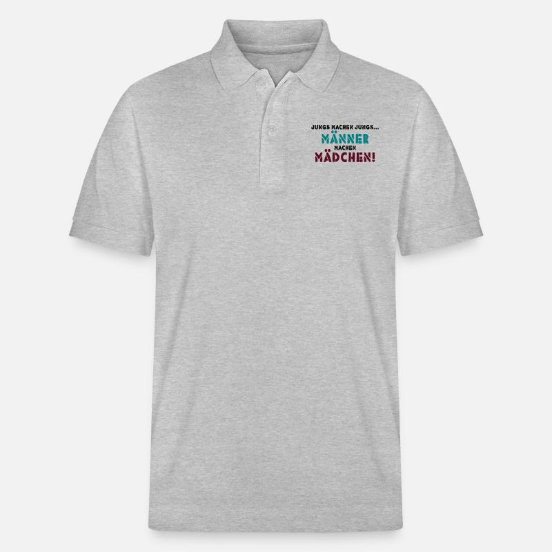 JUNGS MACHEN JUNGS - Stanley/Stella Unisex Bio-Poloshirt PREPSTER - Grau meliert