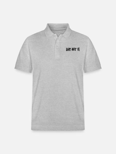 12 apostel checklist - Stanley/Stella Unisex Organic Polo Shirt PREPSTER - heather grey