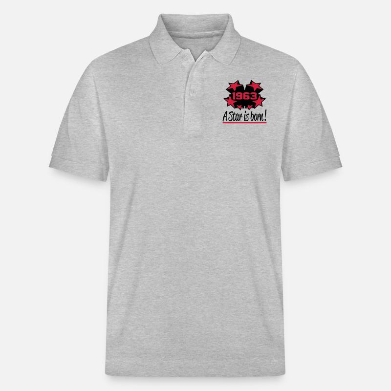1963 - Stanley/Stella Unisex Bio-Poloshirt PREPSTER - Grau meliert
