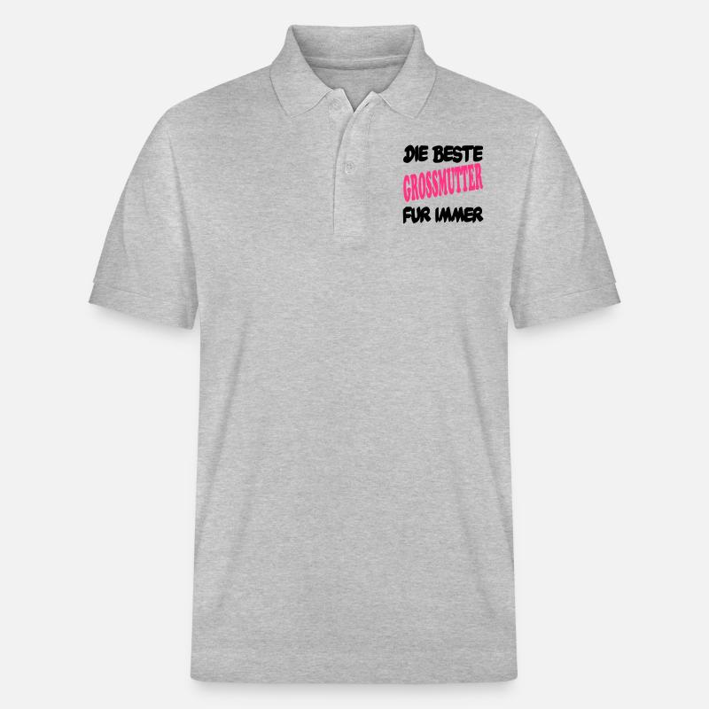 DIE BESTE GROSSMUTTER FÜR IMMER - Stanley/Stella Unisex Bio-Poloshirt PREPSTER - Grau meliert