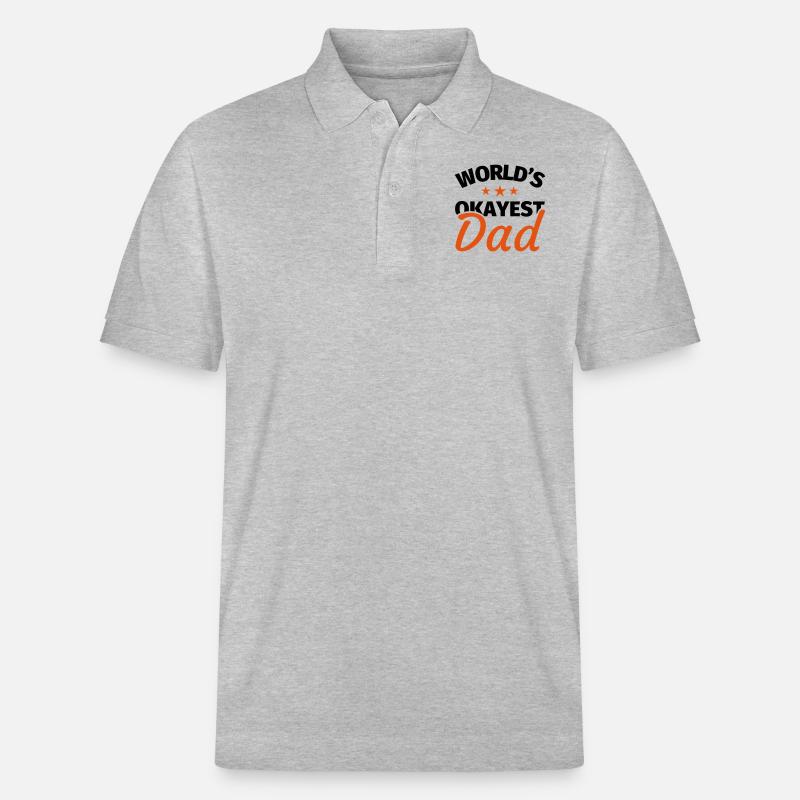 Vater Geschenk - Stanley/Stella Unisex Bio-Poloshirt PREPSTER - Grau meliert