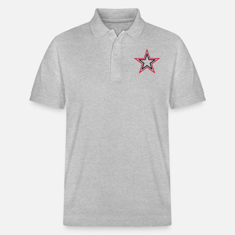 stars - Stanley/Stella Unisex Bio-Poloshirt PREPSTER - Grau meliert