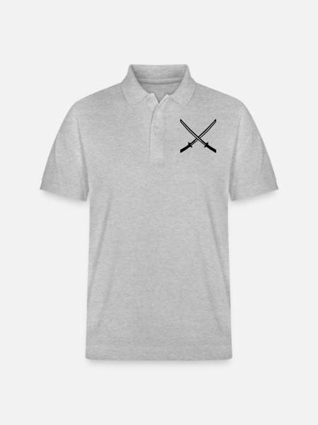 sword katana - Stanley/Stella Unisex Bio-Poloshirt PREPSTER - Grau meliert