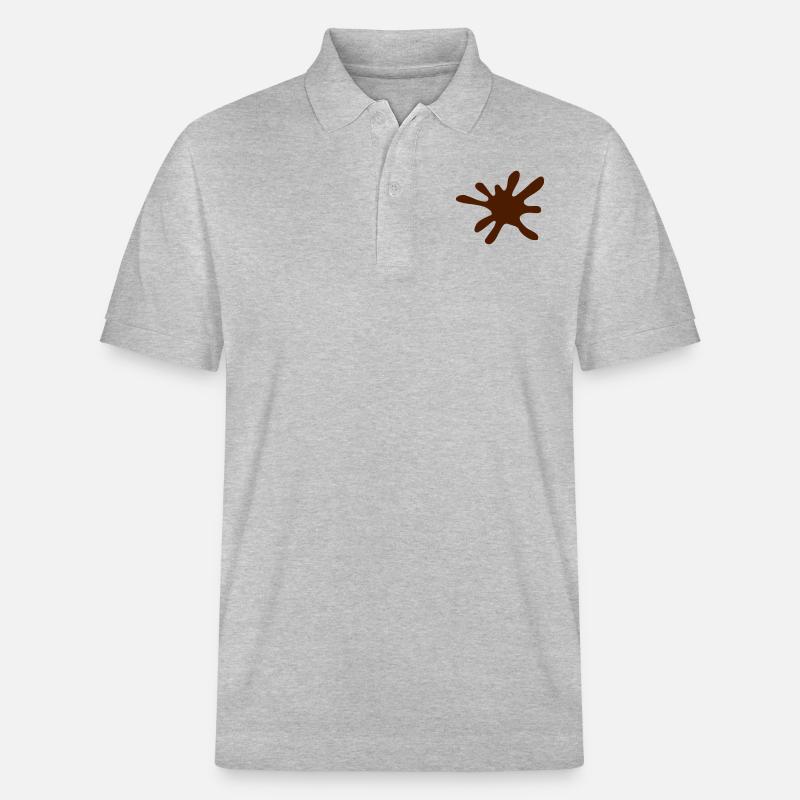 Klecks - Stanley/Stella Unisex Bio-Poloshirt PREPSTER - Grau meliert