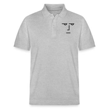 Ein ernster Blick - Stanley/Stella Unisex Bio-Poloshirt PREPSTER - Grau meliert - Vorne - Roxy (174cm) & Andy (188cm)