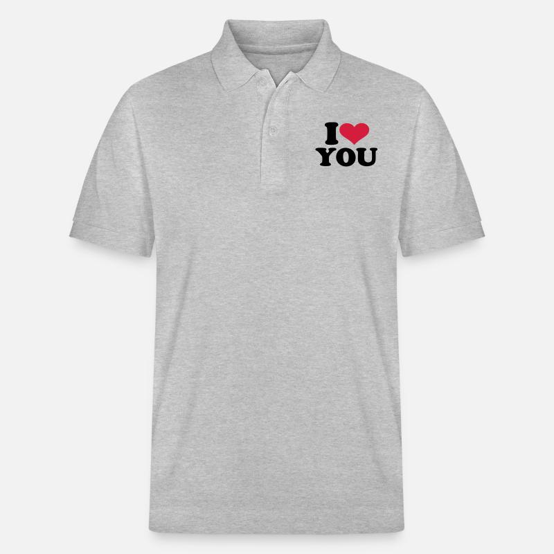 Je t'aime - Polo PREPSTER bio Stanley/Stella Unisexe - gris chiné