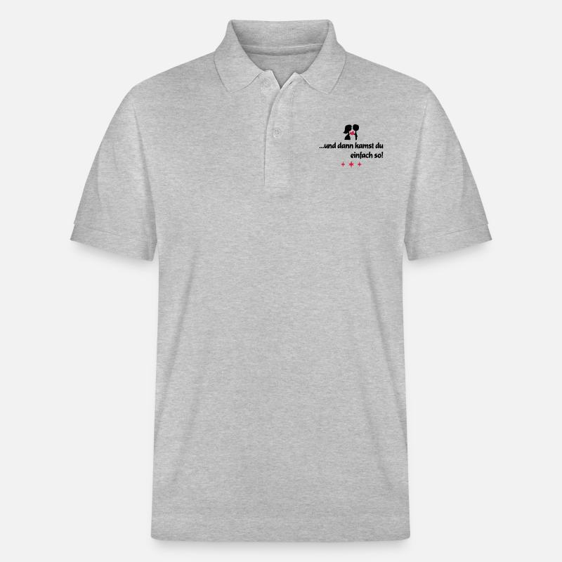 liebe - Stanley/Stella Unisex Bio-Poloshirt PREPSTER - Grau meliert