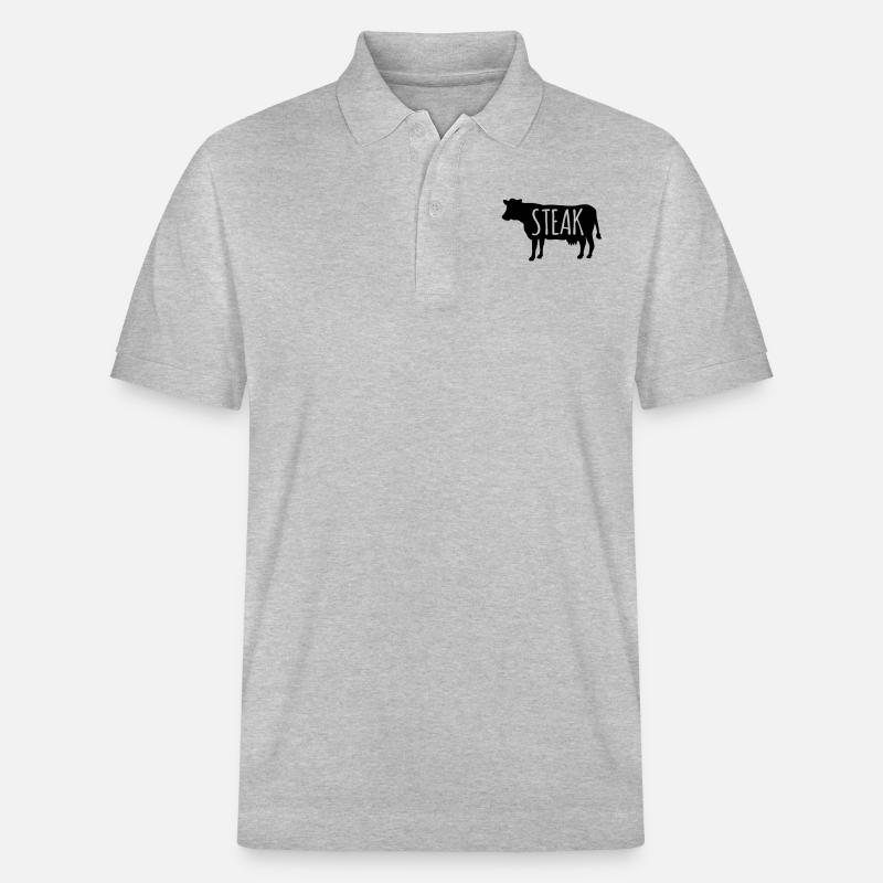 Steak - Stanley/Stella Unisex Bio-Poloshirt PREPSTER - Grau meliert