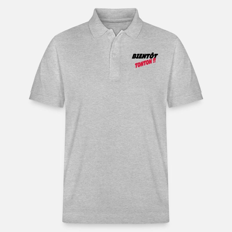 Bald Onkel - Stanley/Stella Unisex Bio-Poloshirt PREPSTER - Grau meliert