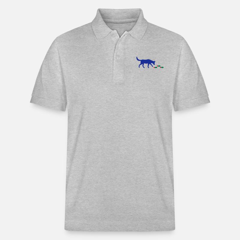 Mantrailer mit Spur - Stanley/Stella Unisex Bio-Poloshirt PREPSTER - Grau meliert