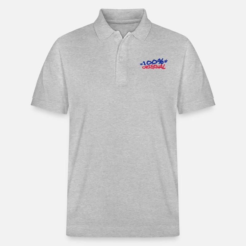 Comic Cartoon 100 % Original - Stanley/Stella Unisex Bio-Poloshirt PREPSTER - Grau meliert
