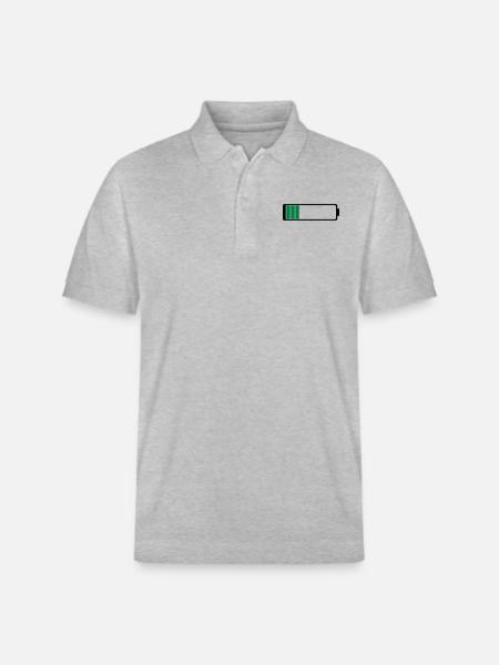 Akku leer - Stanley/Stella Unisex Bio-Poloshirt PREPSTER - Grau meliert
