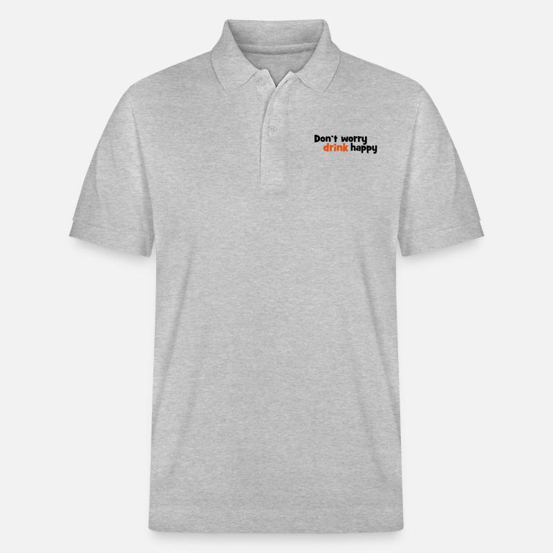 Alkohol - Stanley/Stella Unisex Bio-Poloshirt PREPSTER - Grau meliert
