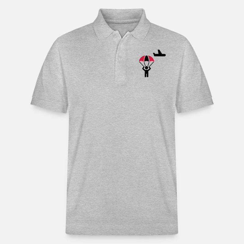 Parachutistes - Polo PREPSTER bio Stanley/Stella Unisexe - gris chiné