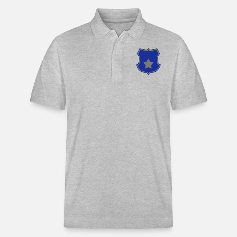 Polizei - Stanley/Stella Unisex Bio-Poloshirt PREPSTER - Grau meliert