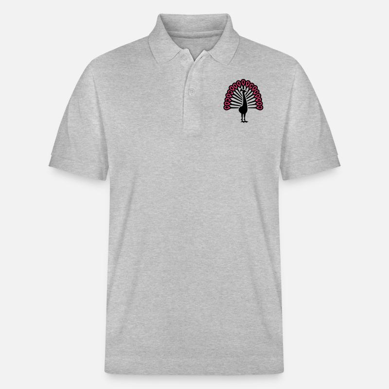 Pfau - Stanley/Stella Unisex Bio-Poloshirt PREPSTER - Grau meliert