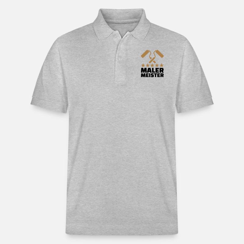 Maler - Stanley/Stella Unisex Bio-Poloshirt PREPSTER - Grau meliert