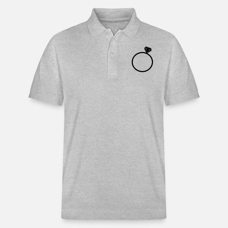 diamantring - Stanley/Stella Unisex Bio-Poloshirt PREPSTER - Grau meliert