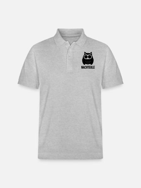 Nachteule - Stanley/Stella Unisex Bio-Poloshirt PREPSTER - Grau meliert