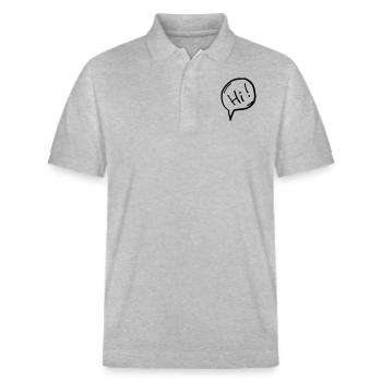 salut - Polo PREPSTER bio Stanley/Stella Unisexe - gris chiné - Devant - Roxy (174cm) & Andy (188cm)