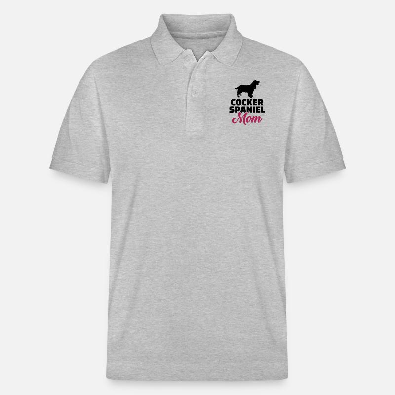Cocker Spaniel - Polo PREPSTER bio Stanley/Stella Unisexe - gris chiné