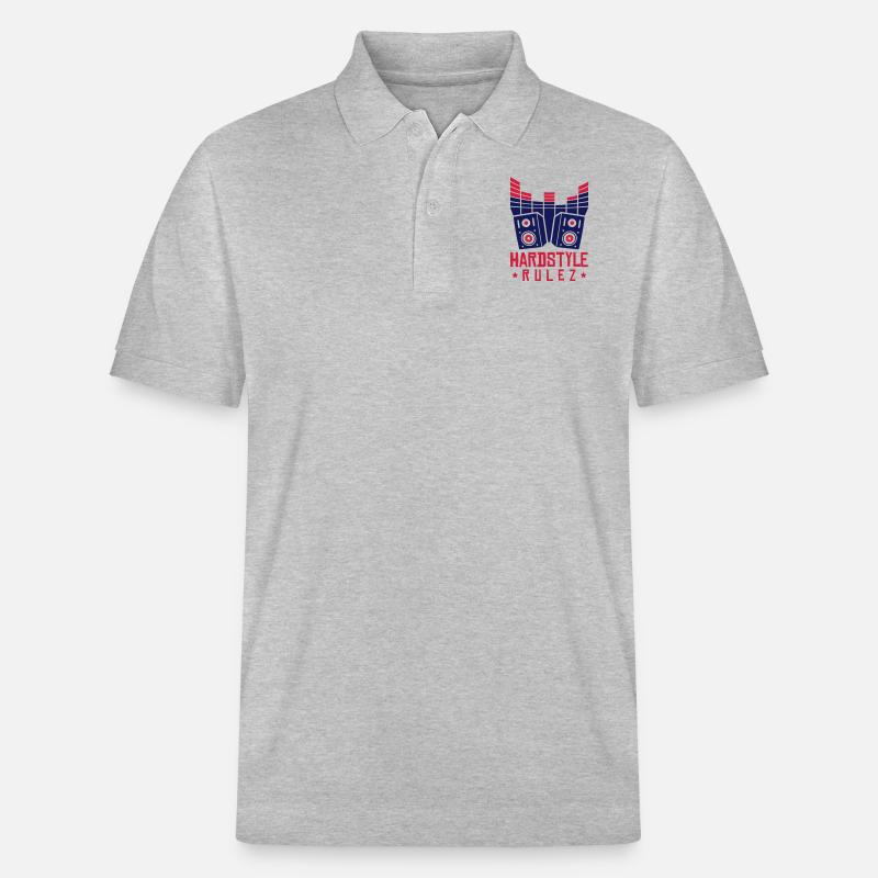 hardstyle_rulez_ge2 - Stanley/Stella Unisex Bio-Poloshirt PREPSTER - Grau meliert