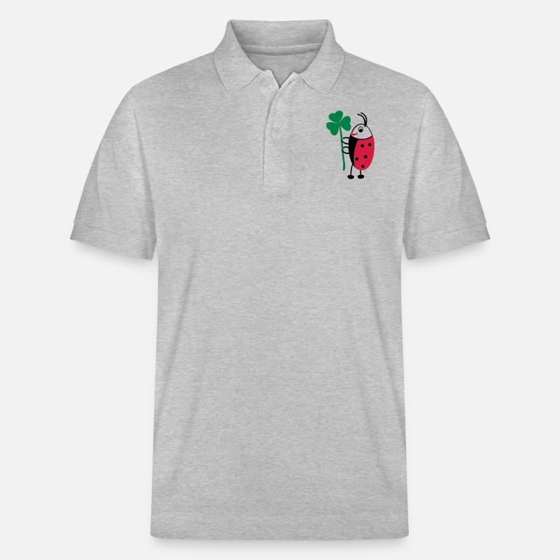 Glückskäfer - Stanley/Stella Unisex Bio-Poloshirt PREPSTER - Grau meliert