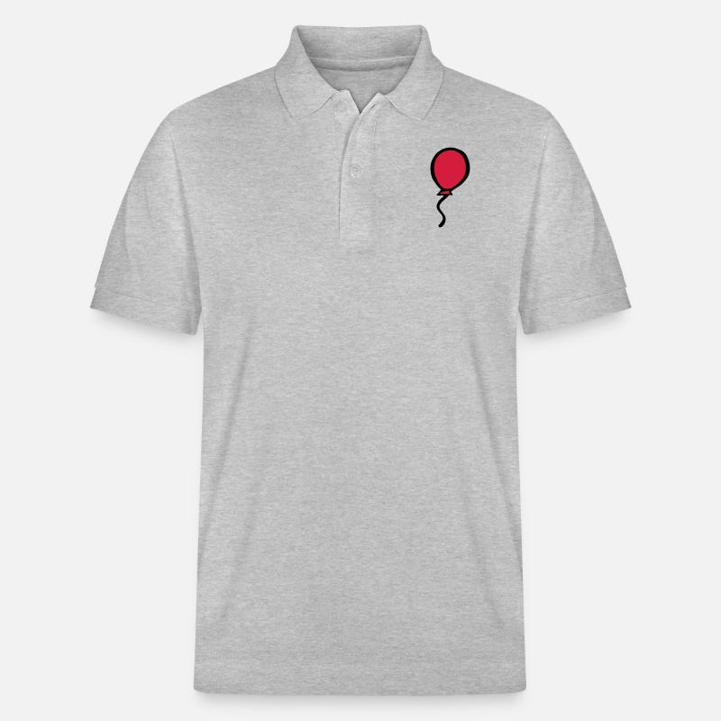 Balloon - Stanley/Stella Unisex Organic Polo Shirt PREPSTER - heather grey