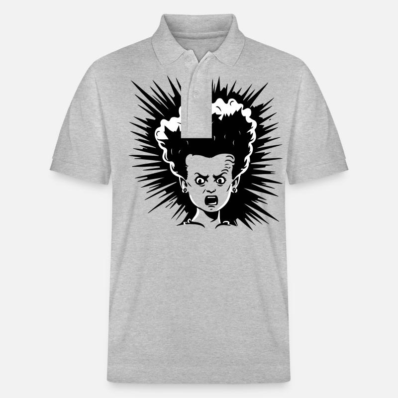 Expression choquée - Polo PREPSTER bio Stanley/Stella Unisexe - gris chiné