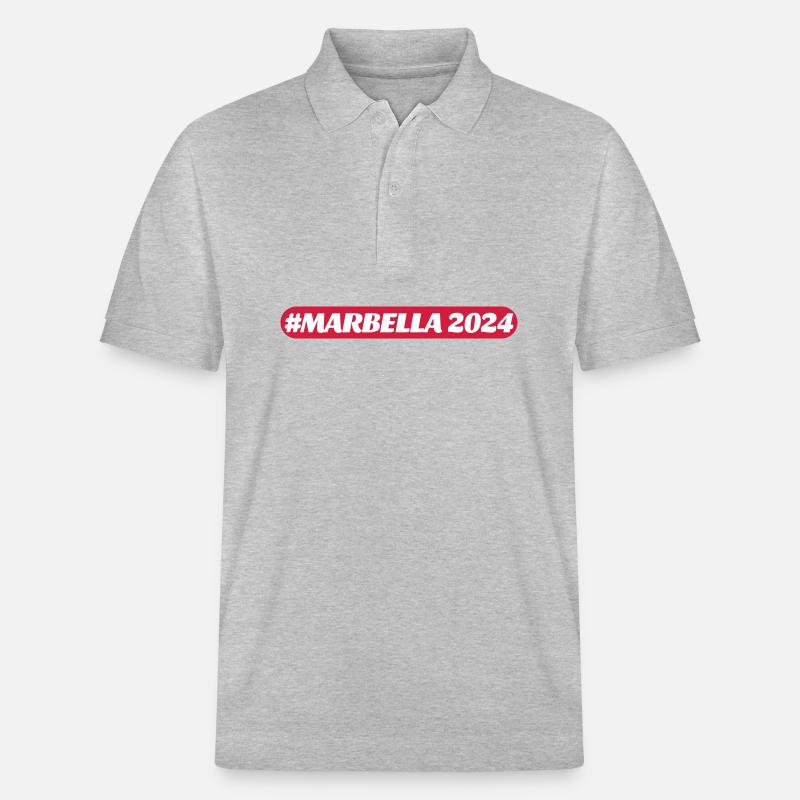 Marbella 2024 - Polo PREPSTER bio Stanley/Stella Unisexe - gris chiné