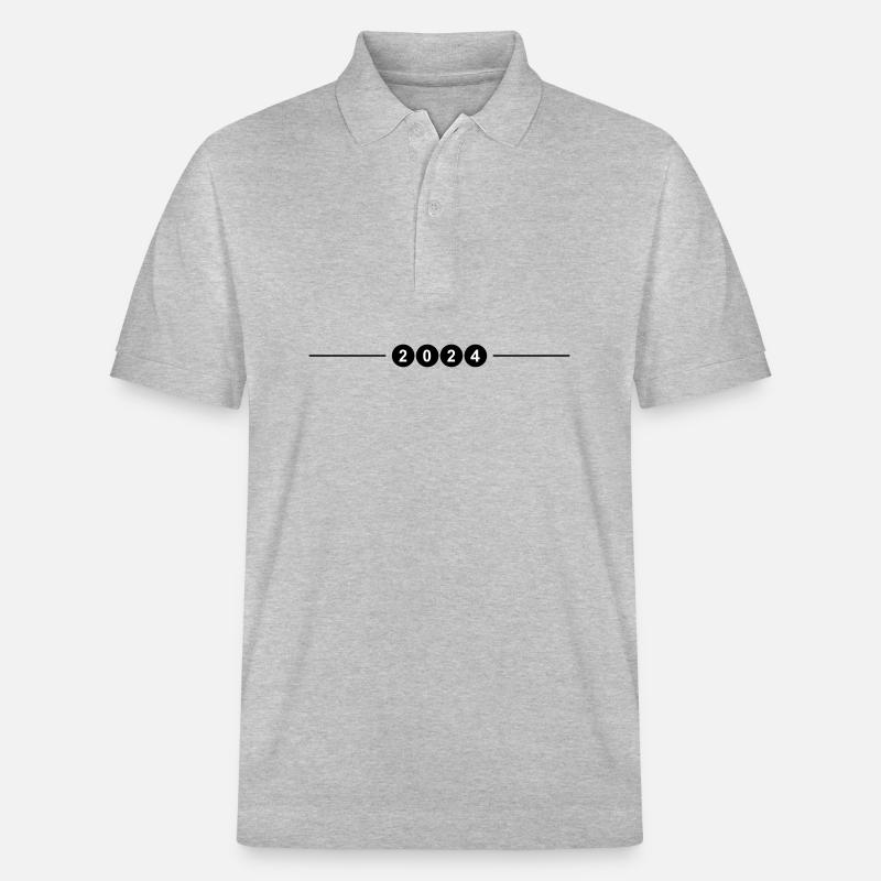 Année 2024 - Polo PREPSTER bio Stanley/Stella Unisexe - gris chiné