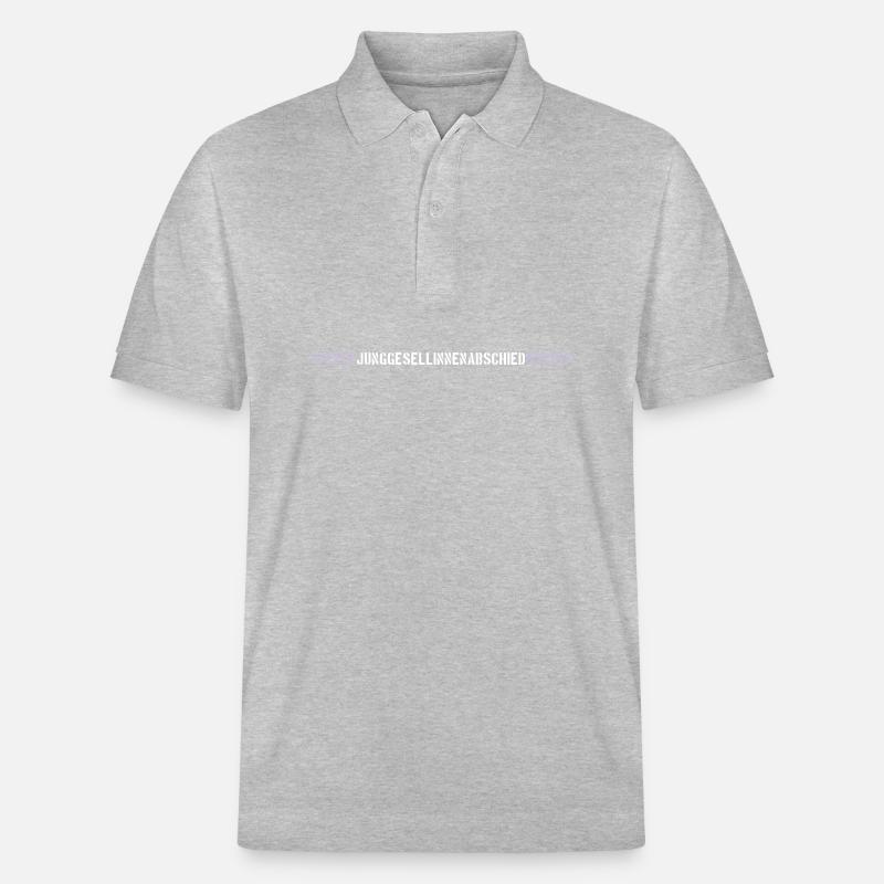 Junggesellinnenabschied herzchen - Stanley/Stella Unisex Bio-Poloshirt PREPSTER - Grau meliert