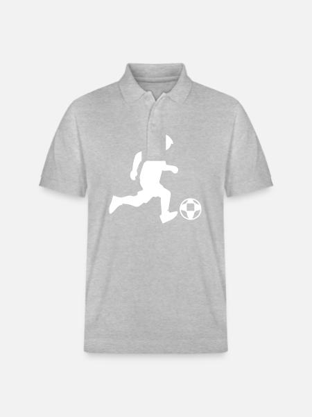 Fussballer Fussball - Stanley/Stella Unisex Bio-Poloshirt PREPSTER - Grau meliert