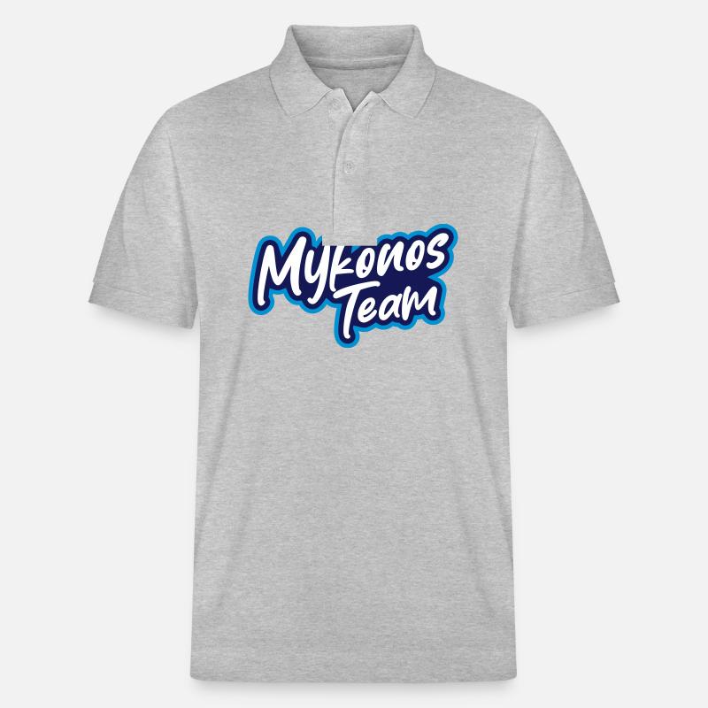 Mykonos Team - Stanley/Stella Unisex Bio-Poloshirt PREPSTER - Grau meliert