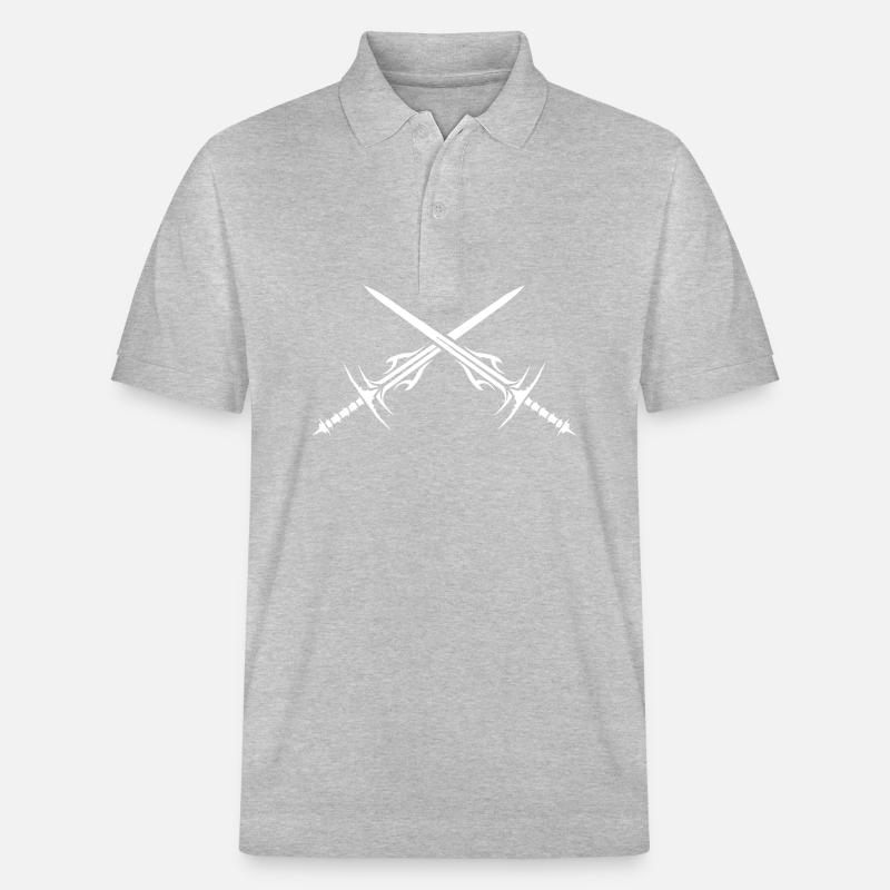 Élément d’épée - Polo PREPSTER bio Stanley/Stella Unisexe - gris chiné