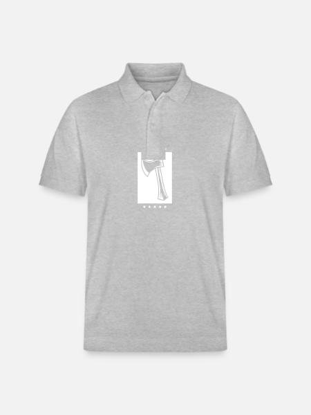 Axt Icon - Stanley/Stella Unisex Bio-Poloshirt PREPSTER - Grau meliert