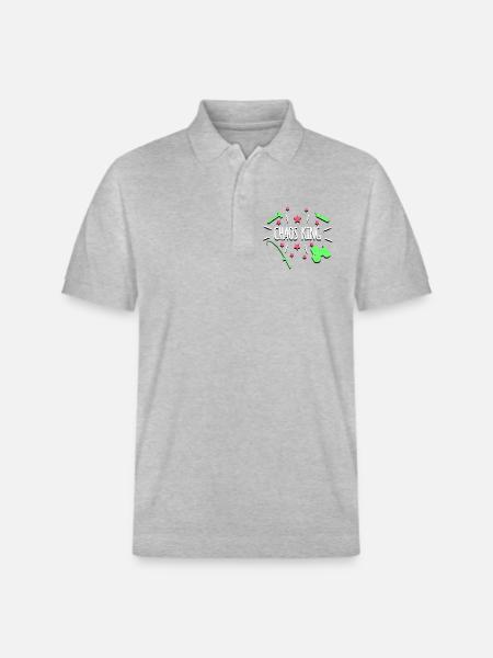 Chaos King - Stanley/Stella Unisex Organic Polo Shirt PREPSTER - heather grey