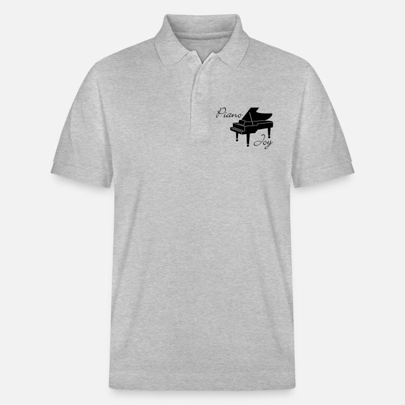 Klavier Freude - Stanley/Stella Unisex Bio-Poloshirt PREPSTER - Grau meliert