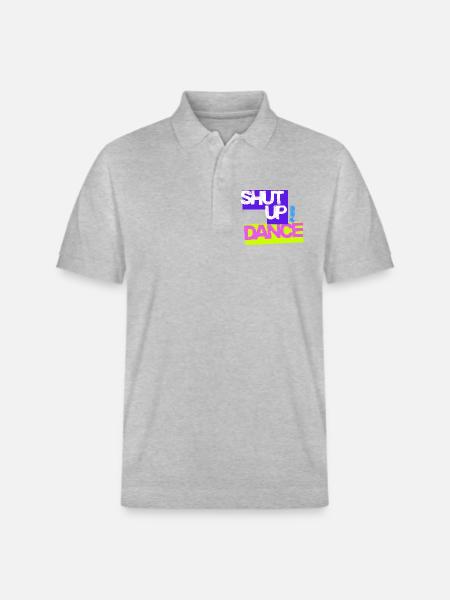 Halt den Mund, tanz - Stanley/Stella Unisex Bio-Poloshirt PREPSTER - Grau meliert