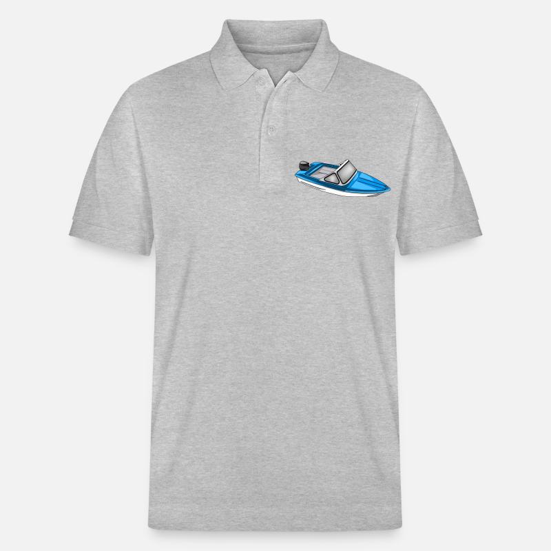Ibis Boot der DDR - Stanley/Stella Unisex Bio-Poloshirt PREPSTER - Grau meliert
