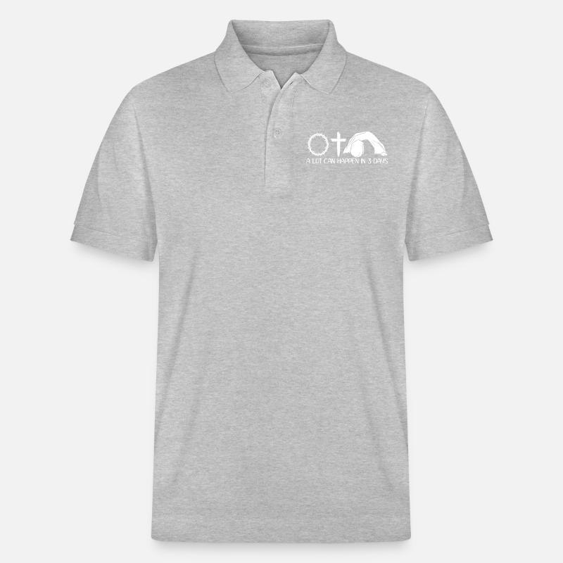 Il peut se passer beaucoup de choses en 3 jours - Polo PREPSTER bio Stanley/Stella Unisexe - gris chiné