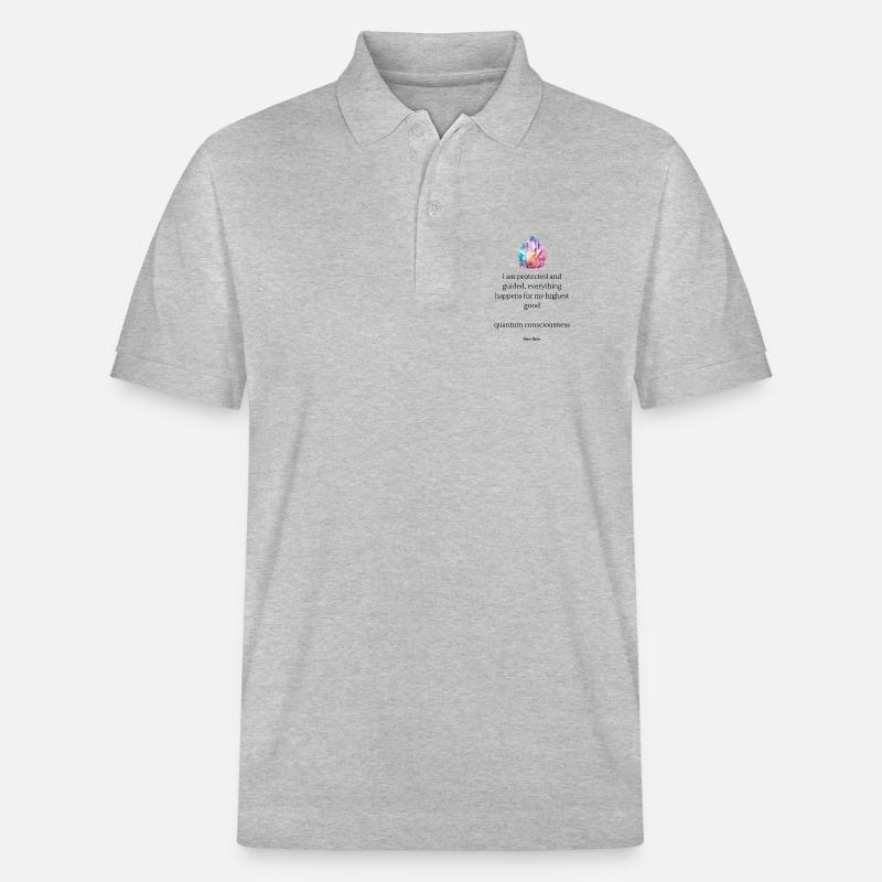 Grappe de couleurs cristallines - Polo PREPSTER bio Stanley/Stella Unisexe - gris chiné