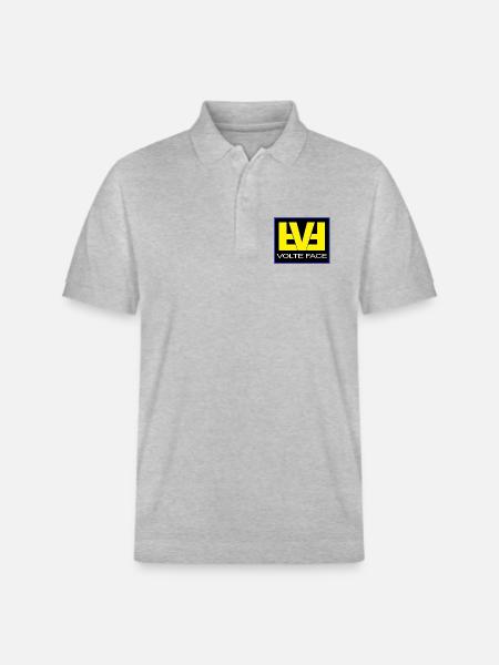VolteFace Jaune sur Fond Noir - Polo PREPSTER bio Stanley/Stella Unisexe - gris chiné