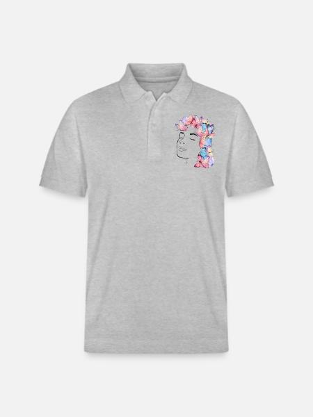 I am - Stanley/Stella Unisex Organic Polo Shirt PREPSTER - heather grey