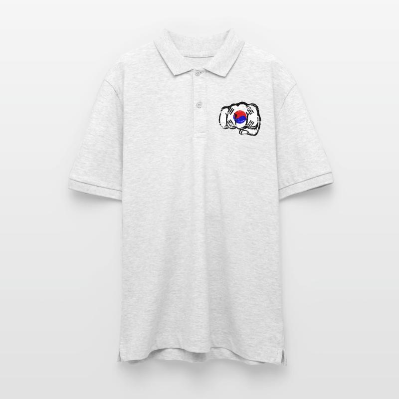 Drapeau de la Corée du Sud Main Poing Utilisé Polo PREPSTER bio Stanley/Stella Unisexe