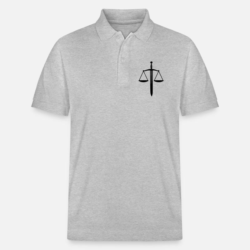 Balance à plat avec épée - Polo PREPSTER bio Stanley/Stella Unisexe - gris chiné