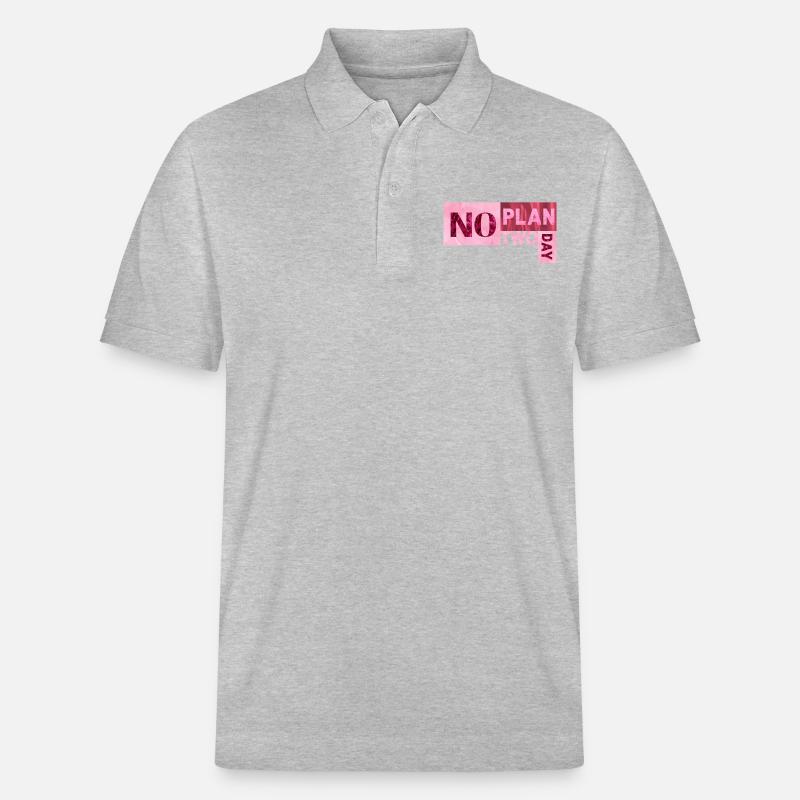 No Plan two day - Stanley/Stella Unisex Bio-Poloshirt PREPSTER - Grau meliert